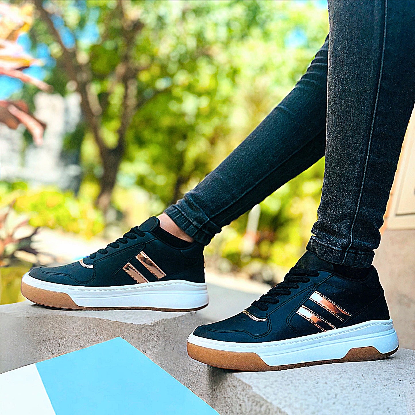 Tenis Bolichero 2 Línea Dama Cómodos De Moda