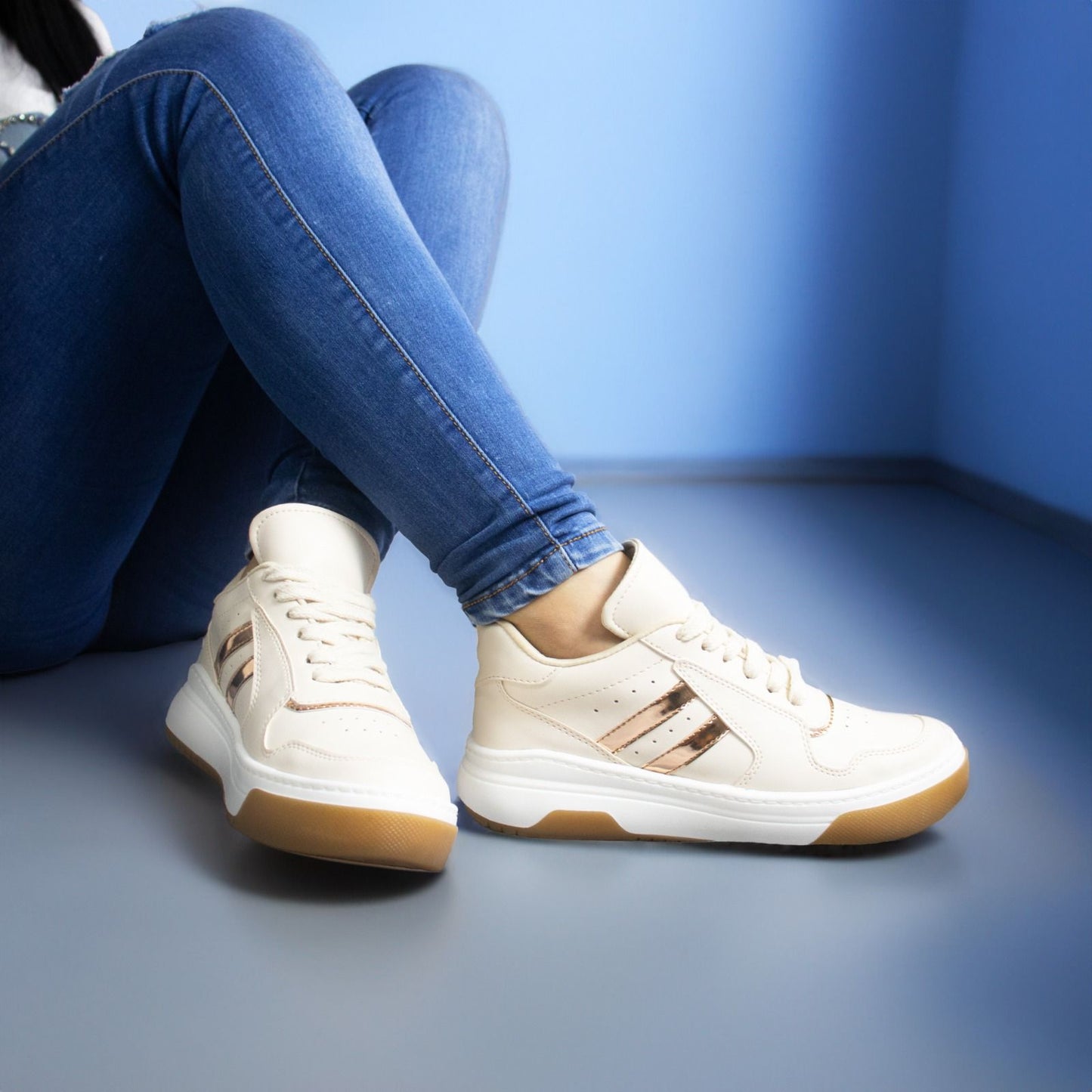 Tenis Bolichero 2 Línea Dama Cómodos De Moda