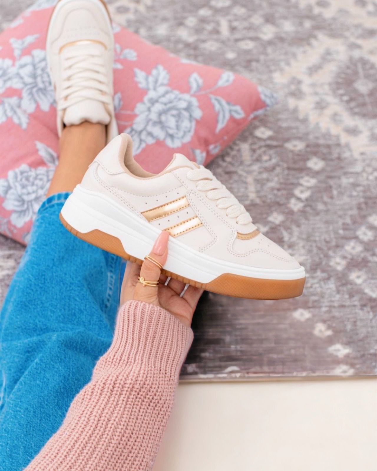 Tenis Bolichero 2 Línea Dama Cómodos De Moda