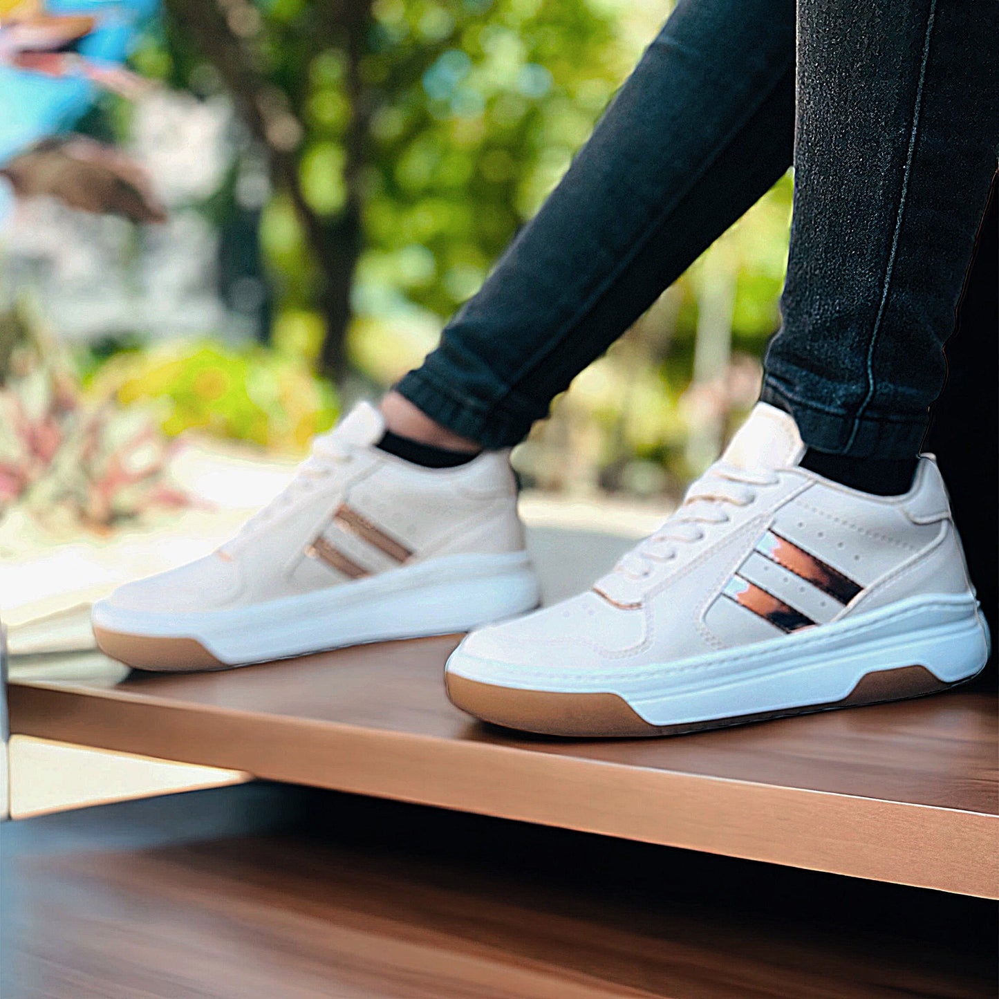 Tenis Bolichero 2 Línea Dama Cómodos De Moda